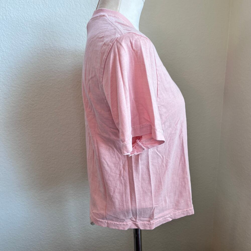 Comfort Colors Chenille Letter S blush pink cotton Tshirt Womens small NEW - Picture 3 of 6